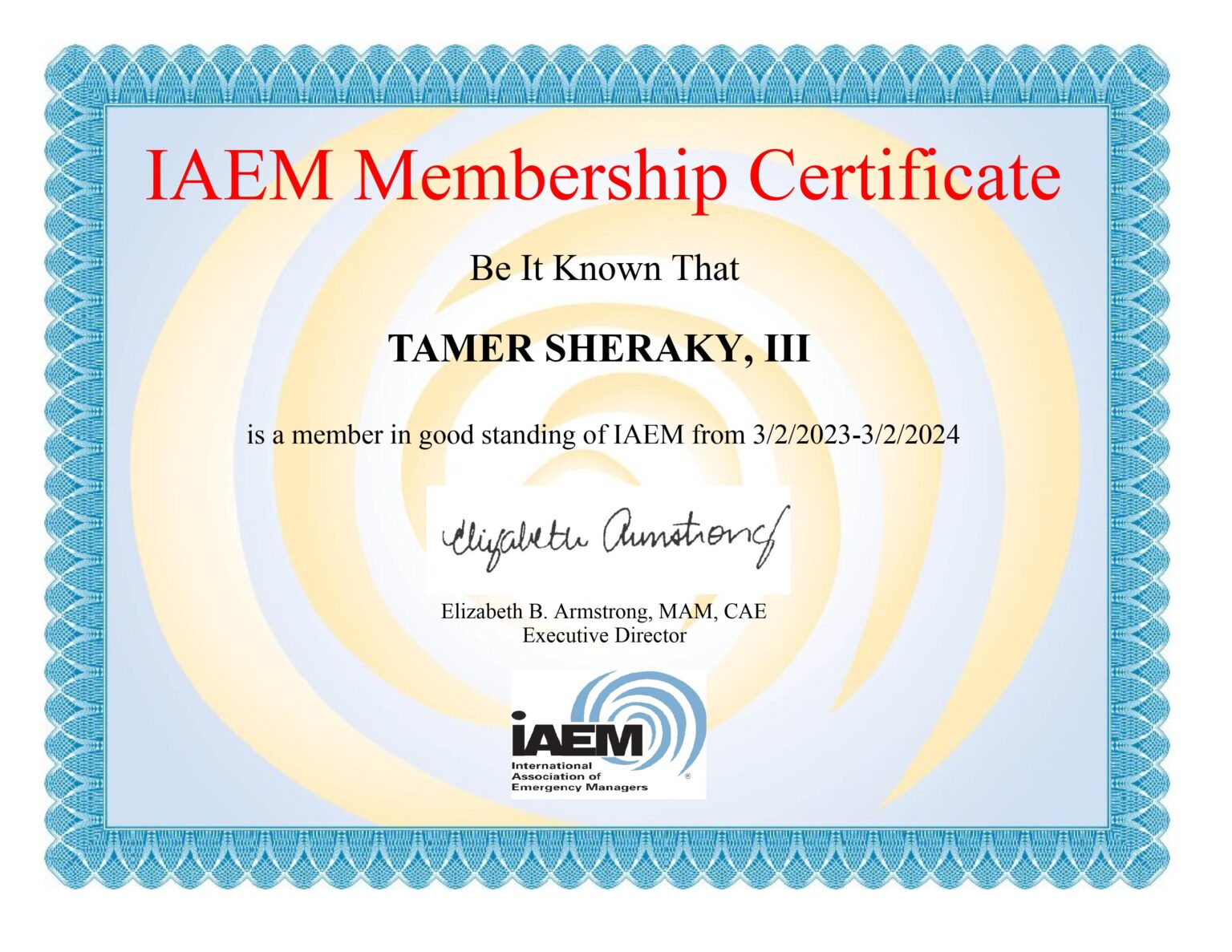 IAEM Members Membership 2023 2024 شركة تامر شراكى للتدريب والاستشارات