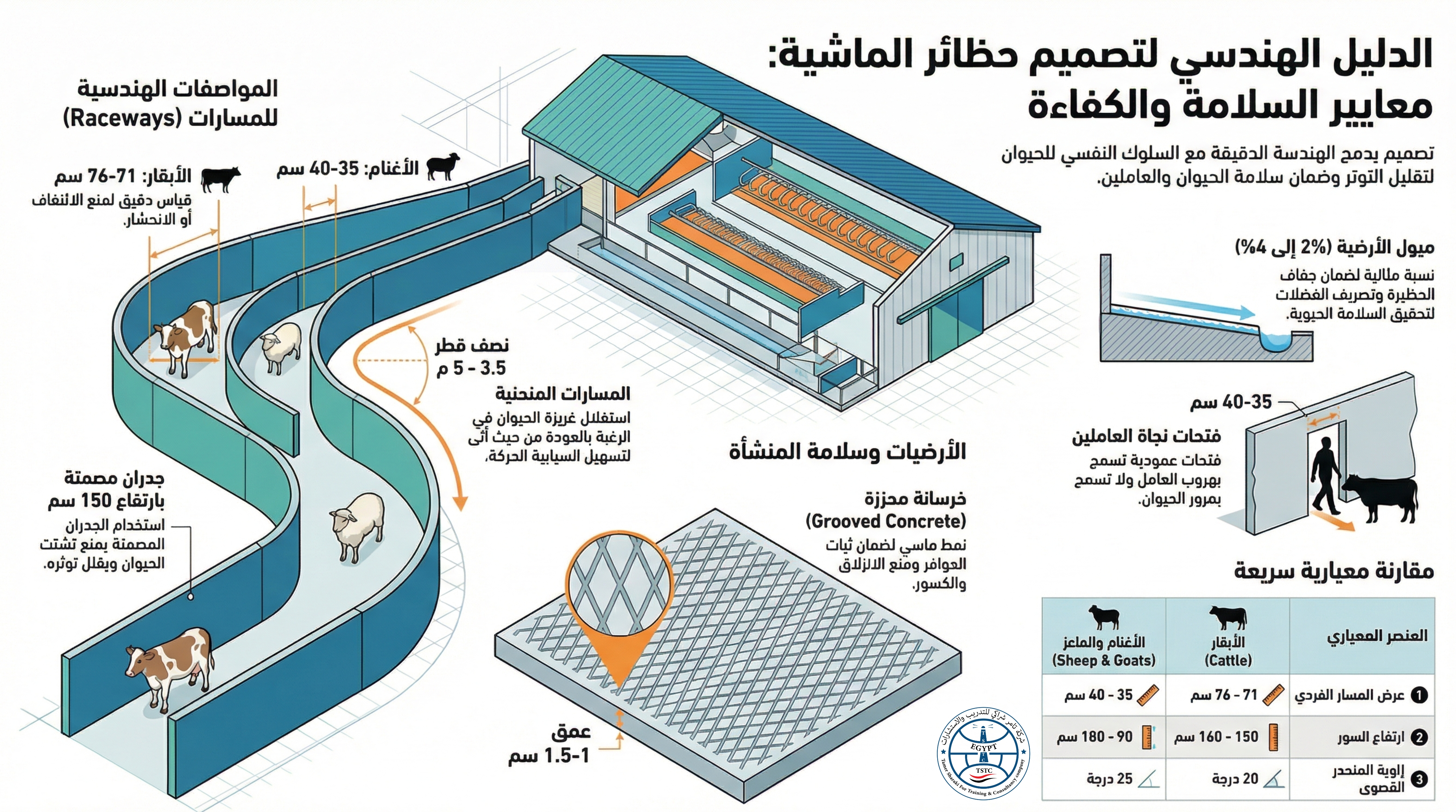 دليل هندسي لتصميم حظائر الماشية